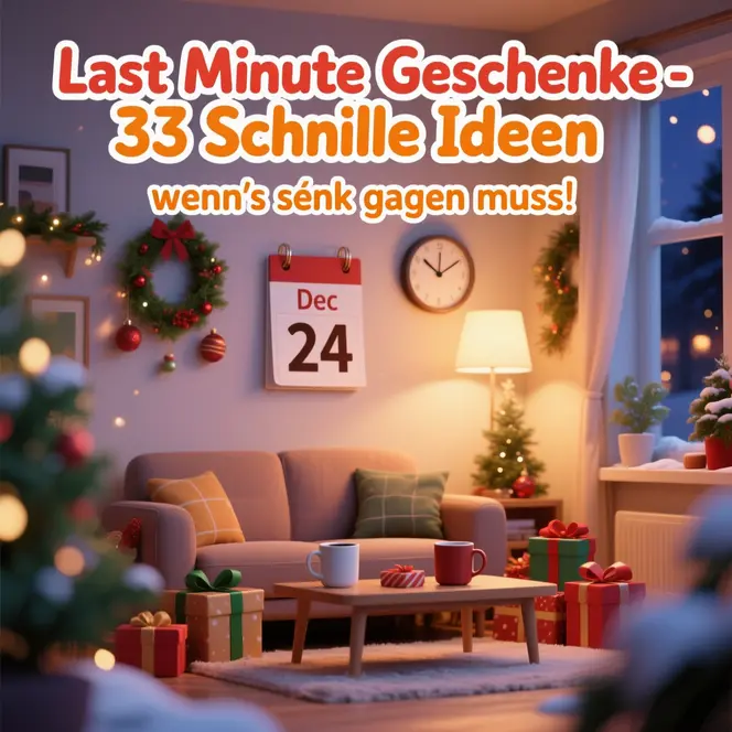 Last Minute Geschenkideen für Notfälle